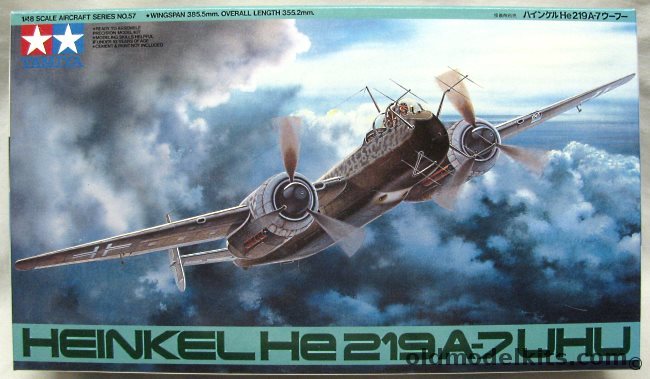 Tamiya 1/48 Heinkel He-219 A-7 Uhu - Owl, 61057-4400 plastic model kit